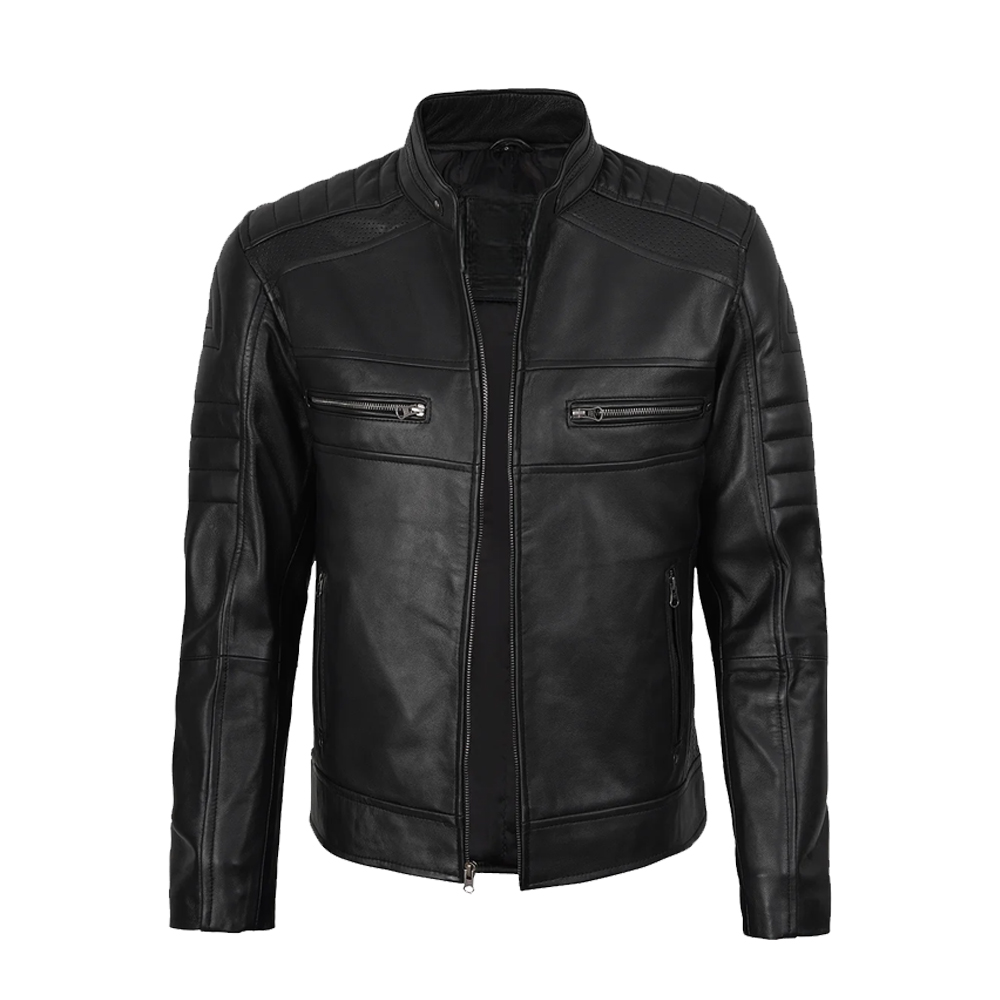 02 Men's Cafe Racer Jacket - Image 1