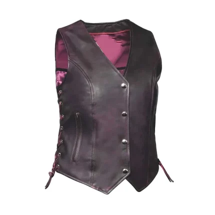 Women's Leather Vest